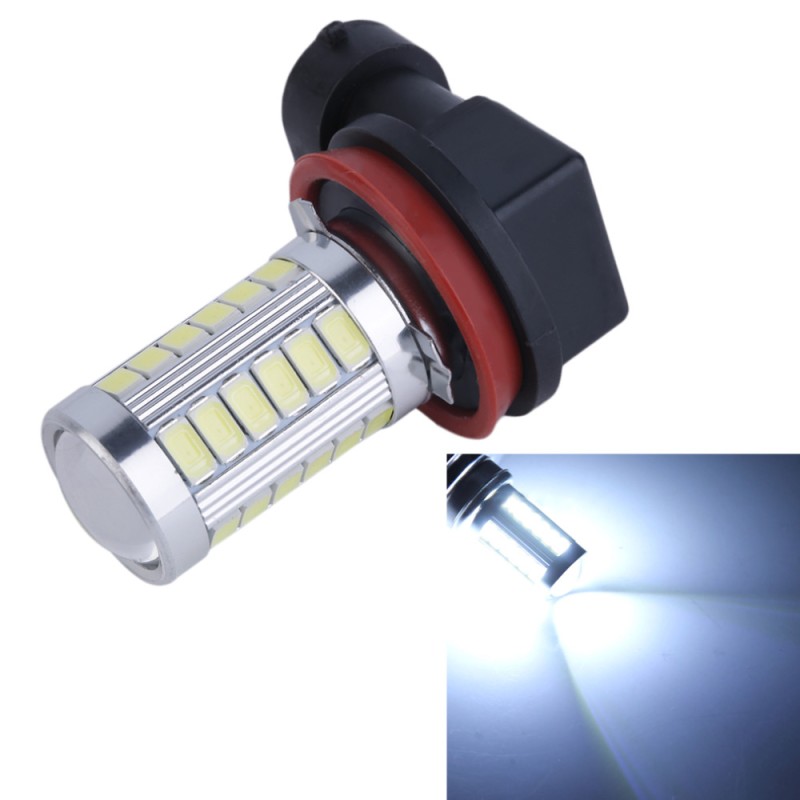 Led Bulb 33 Smd 5630 Socket H11 With Magnifying Glass White Color
