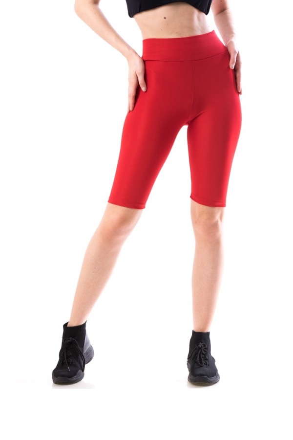 Sport leggings, 2/3, red color, model 59182