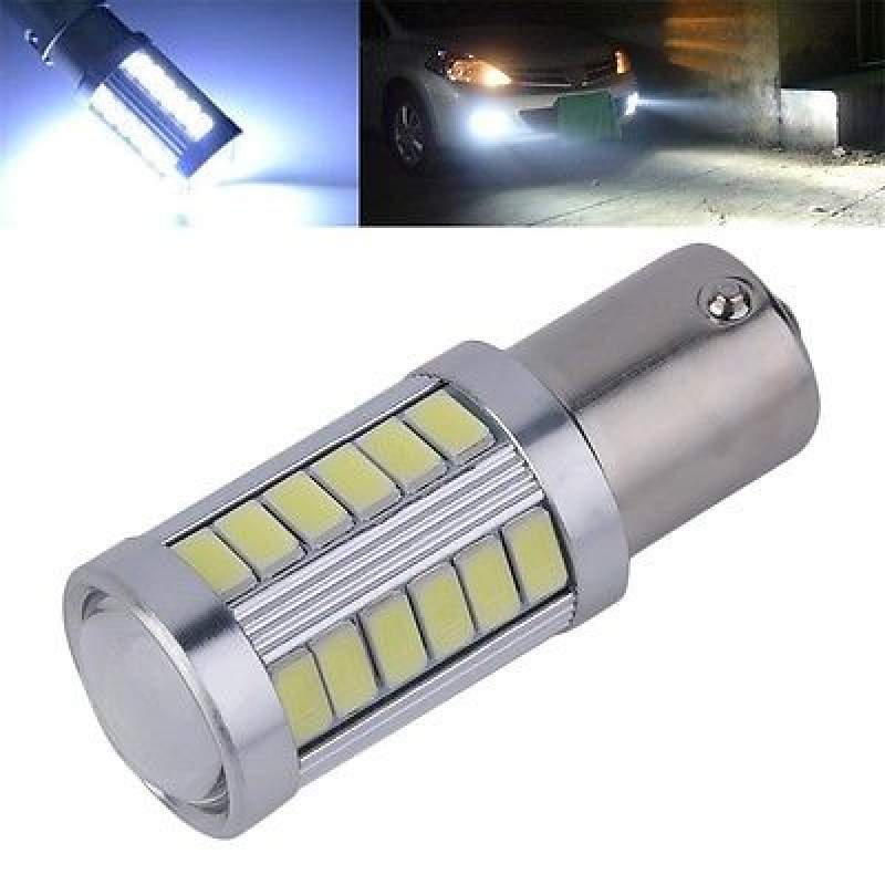 Led Bulb 33 Smd 5630 Socket Ba15s P21w With Magnifying Glass