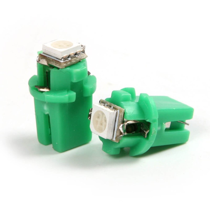 Normalization ink Turbulence Led bec 1 smd 5050 soclu T5 B8.3D pentru bord de culoare verde
