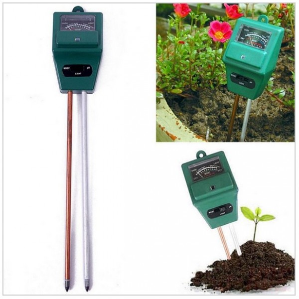 Tester analogic pentru pamant, 2 in 1, PH si umiditate, sol