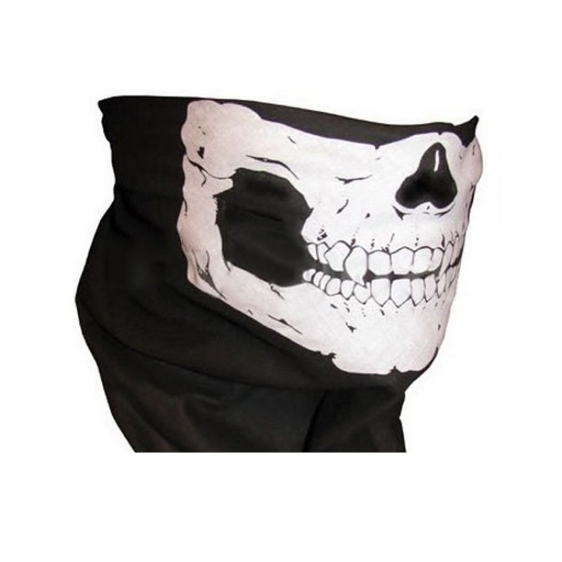 Numeric Orient Clerk Masca protectie fata craniu, model negru cu alb, paintball, ski,  motociclism, airsoft