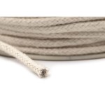 Cotton wick, cord, diameter 2.5 mm, 1 meter