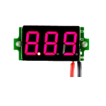 Digital Voltmeter with red LEDs, 3.5 - 30 V, black, 3-digit and 2-wire