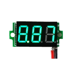 Digital Voltmeter with green LEDs, 3.5 - 30 V, black, 3-digit and 2-wire